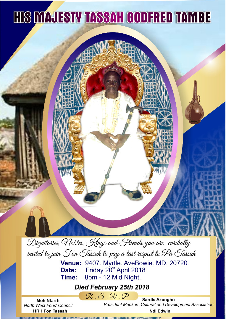 His Majesty Chief Tassah Godfred Tambe